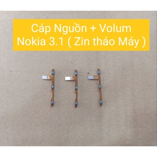 Cáp nguồn + Volume Nokia 3.1 (zin bóc máy)