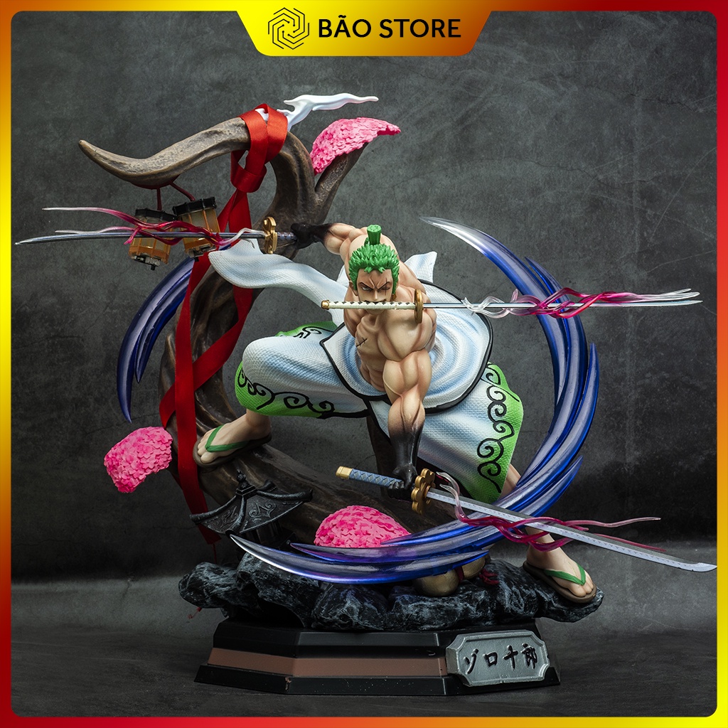 Mô hình One Piece Zoro Wano cao 36cm nặng 3,6kg mô hình One Piece Figure Zoro băng Mũ Rơm