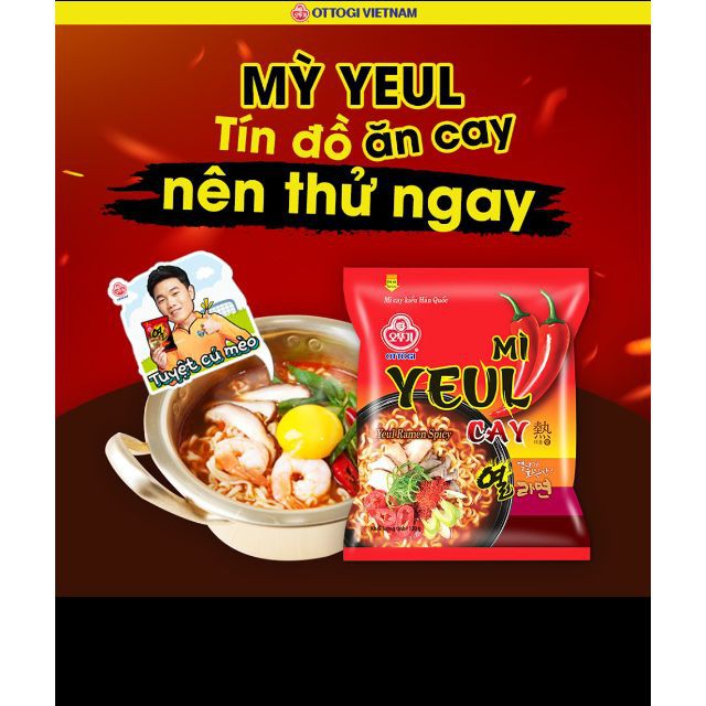 LỐC 5 GÓI MÌ YEUL CAY HÀN QUỐC OTTOGI GÓI 120GRAM | BigBuy360 - bigbuy360.vn