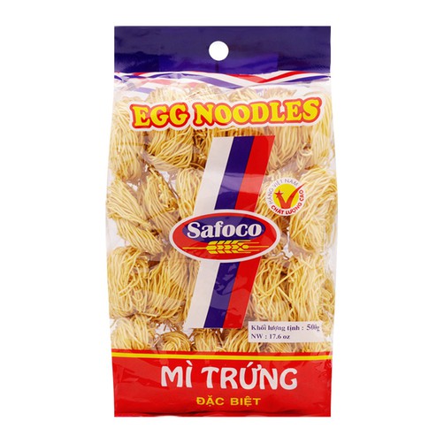 Mì trứng Safoco sợi nhỏ, gói 500g