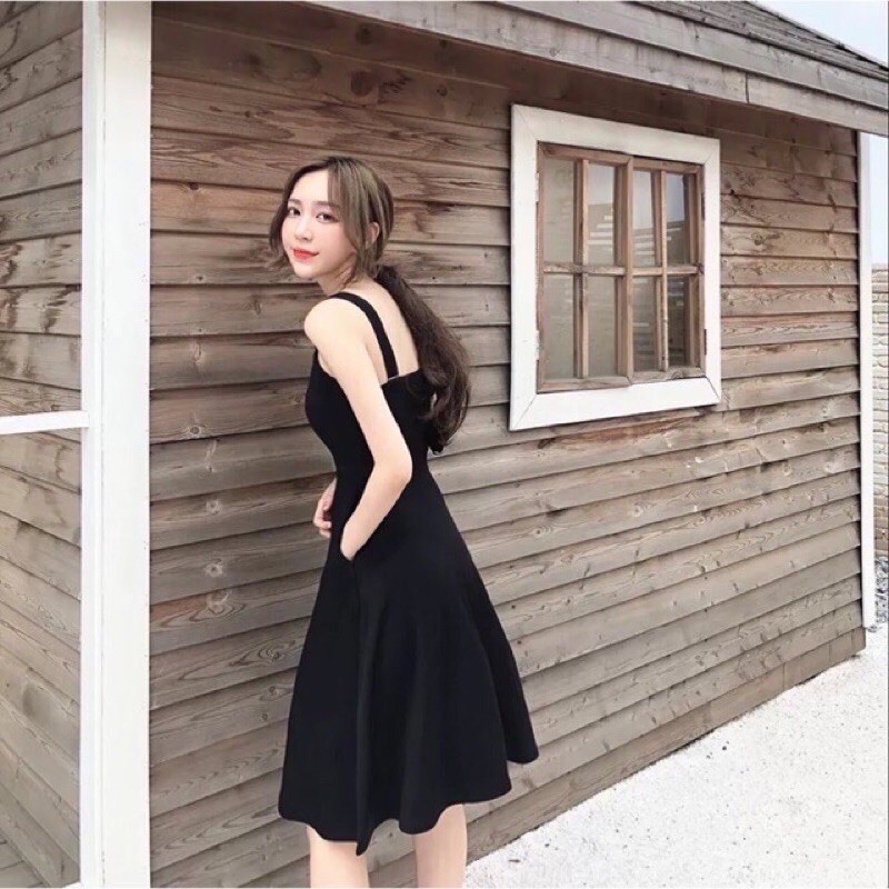 Váy 2 dây,Bản to.Chất đũi cao cấp ,Đường may nét từng cm nha