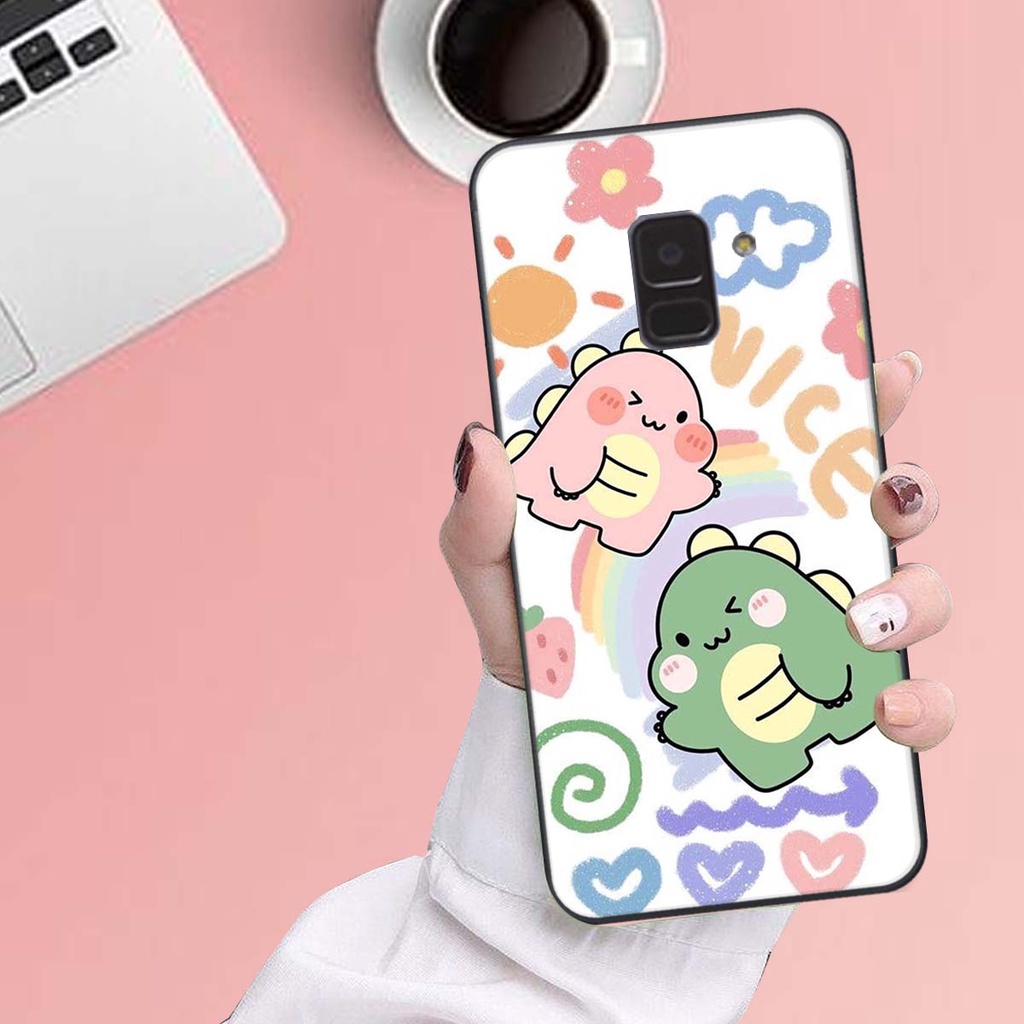 Ốp lưng Samsung A6 2018 / A8 2018 in hình khủng long , gấu nâu xinh xắn, siêu cute  mà còn vô cùng RẺ -ĐẸP