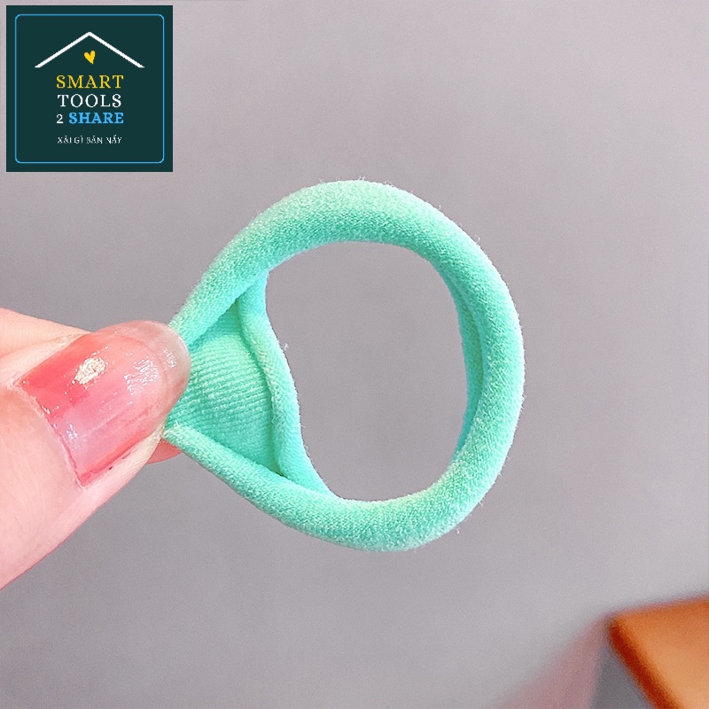 Set 20/ 50 Cột Tóc Chun Thun Co Giãn Hạn Chế Gãy Rụng Tóc/ Đau Da Đầu