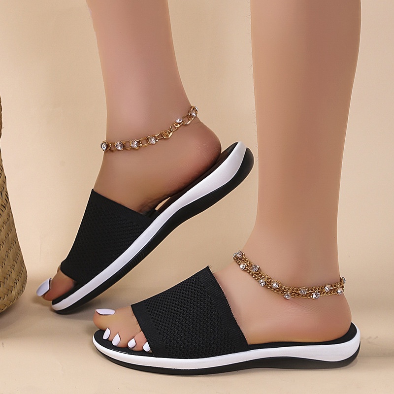Xăng đan Vải Dệt Thời Trang Đi Biển Dành Cho Nữ Size 35-43 02263