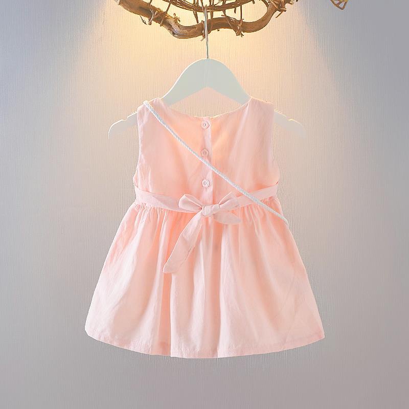 Đầm công chúa mùa hè không tay dễ thương cho bé gái