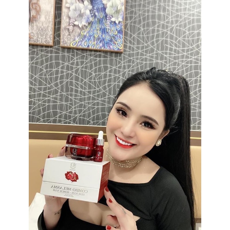COMBO KEM NÁM LỰU ĐỎ PHIÊN BẢN 2021 - MELASMA KEM NÁM SERUM NÁM