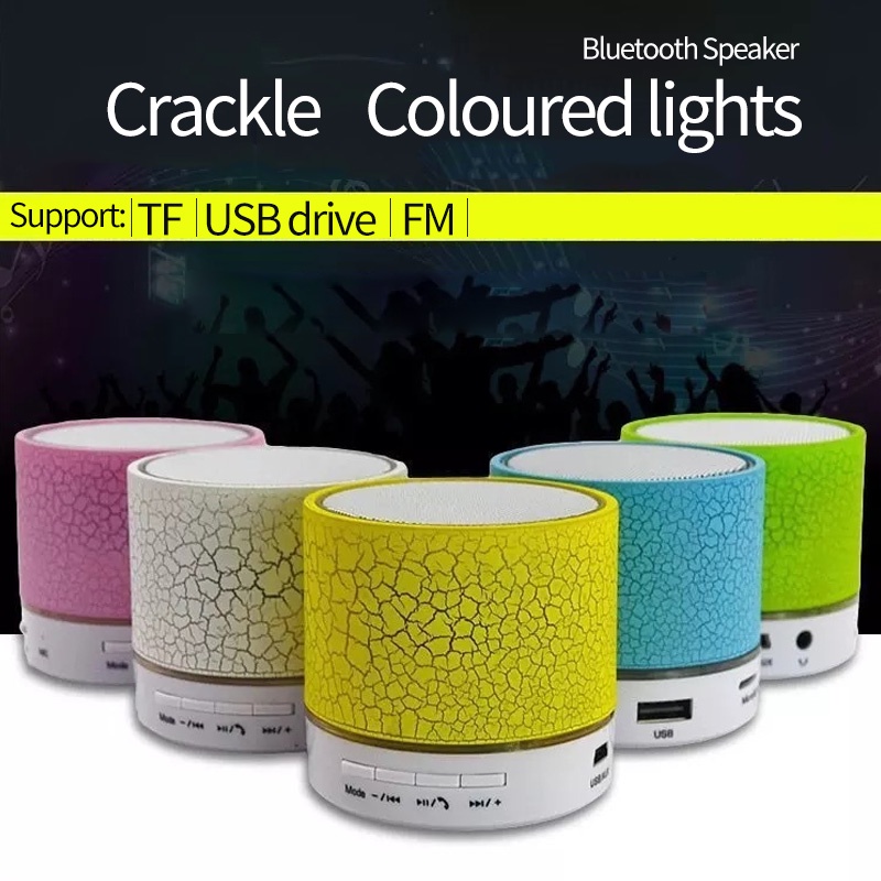 Đèn LED di động Loa Bluetooth Mini Hỗ trợ điện thoại / Máy tính xách tay / Máy tính bảng / Máy tính bảng TF / Thẻ micro