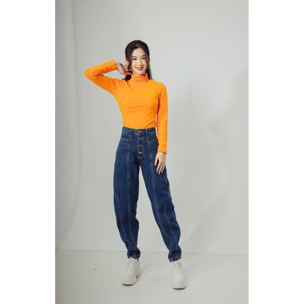 CCHAT Quần jean diễu chỉ dáng bom