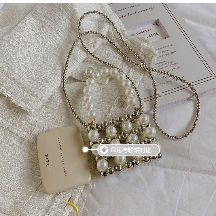 Túi đeo chéo Mini đính hạt thời trang Hàn Quốc 2022