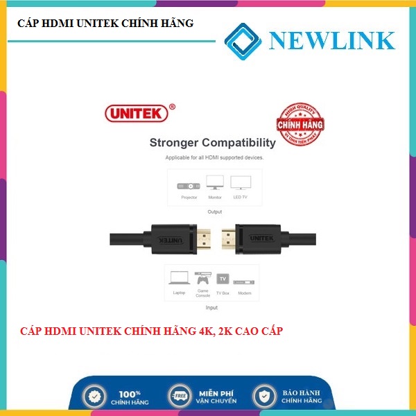 Dây cáp HDMI UNITEK Ultra 4K 5M - 10M - 15M -20M -25M thuần đồng