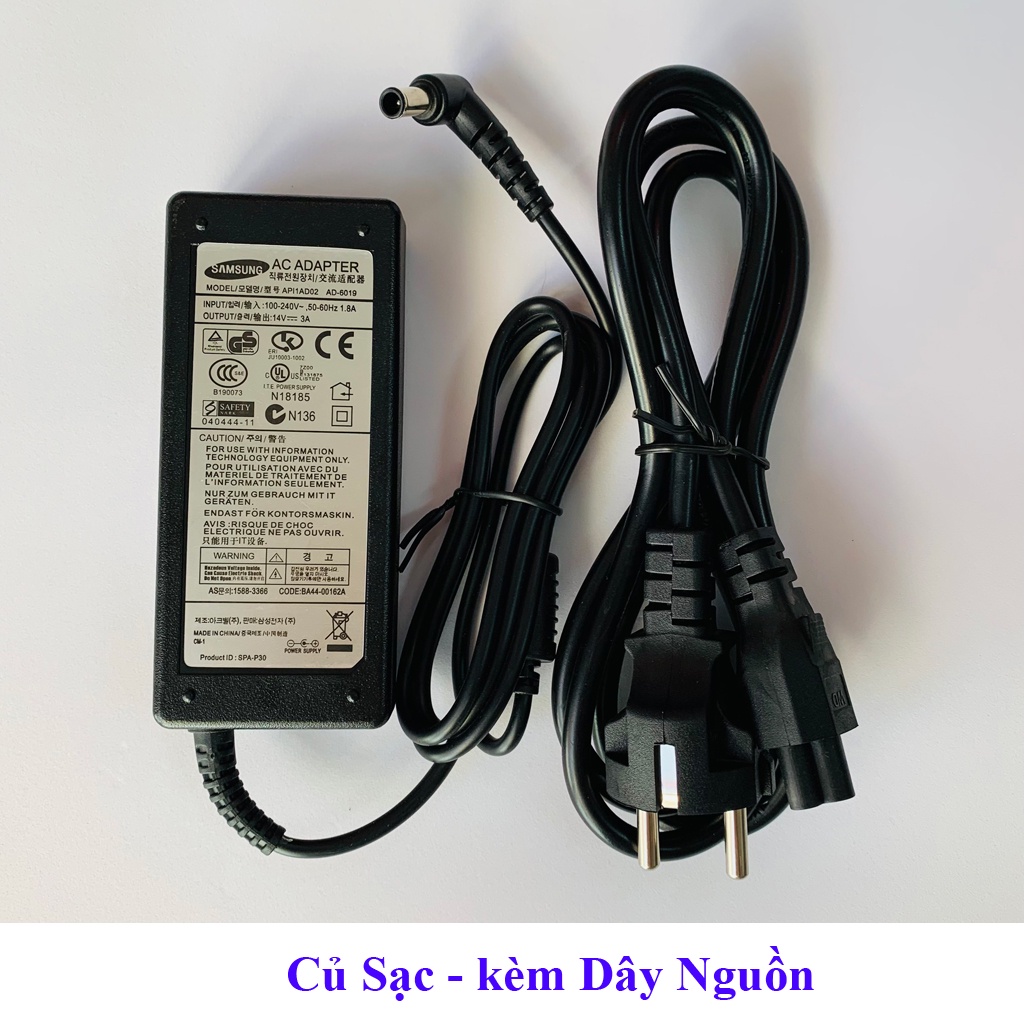 Sạc Nguồn màn hình Samsung 14V-3A chân kim 6.5 *4.5mm