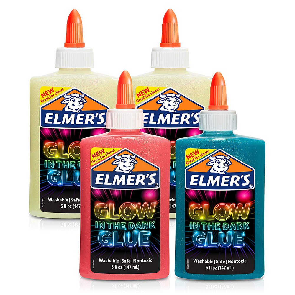 Keo dán phát sáng trong tối làm slime Elmer’s Glow in the Dark