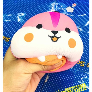 SQUISHY KEM CHUỘT HAMSTER HỒNG  (huongtrang15)
