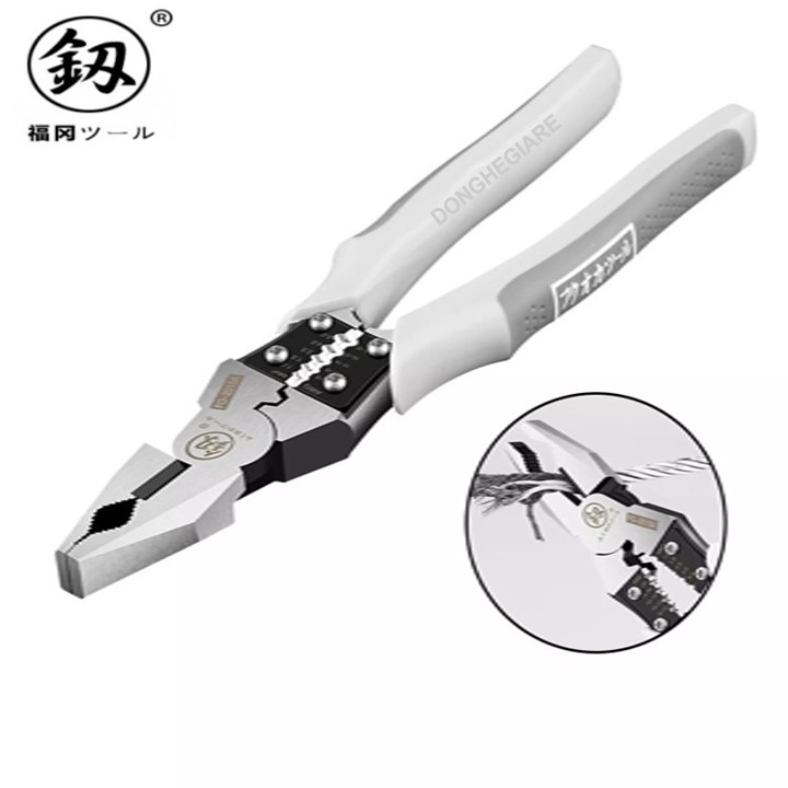 Kìm đa năng FUKOUKA Nhật Bản 5 trong 1 CRV 8inch/220mm Dụng cụ đồ nhật bãi Hàng Cao Cấp