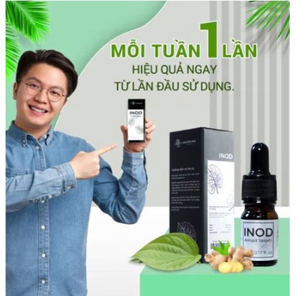 Serum Dạng Nước Khử Mùi Hôi Nách INOD Huyền Phi 5ml Thảo Mộc, Giảm Mờ Các Vết Thâm Nách, Sáng Da