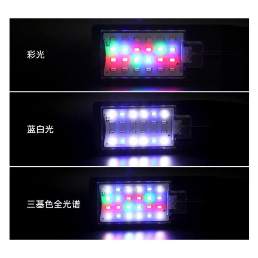 Đèn kẹp thành bể bật tắt 3 chế độ màu- Đèn thủy sinh WRGB thế hệ mới