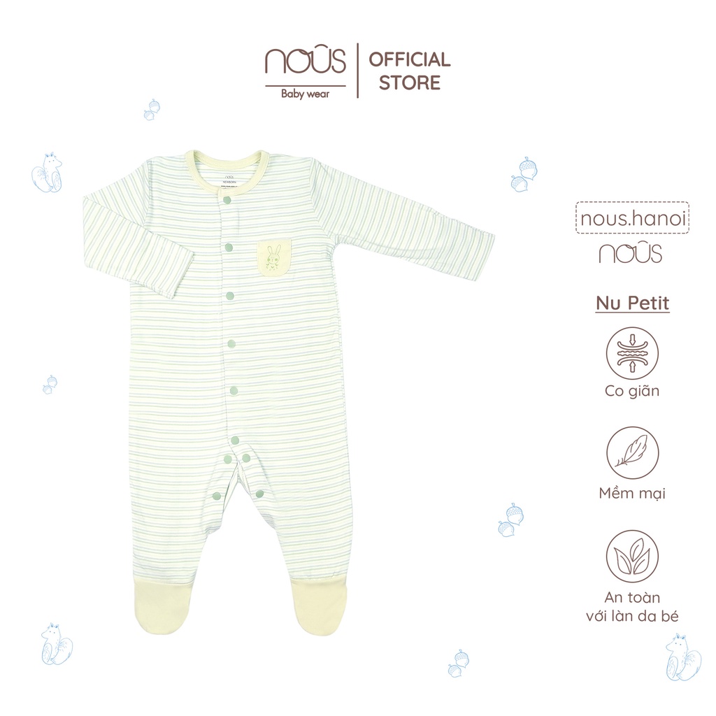 [FULL] Bộ Body Sơ Sinh Nous Có Tất Chân NB Dành cho bé Sơ Sinh (Size Sơ Sinh Newborn NB)