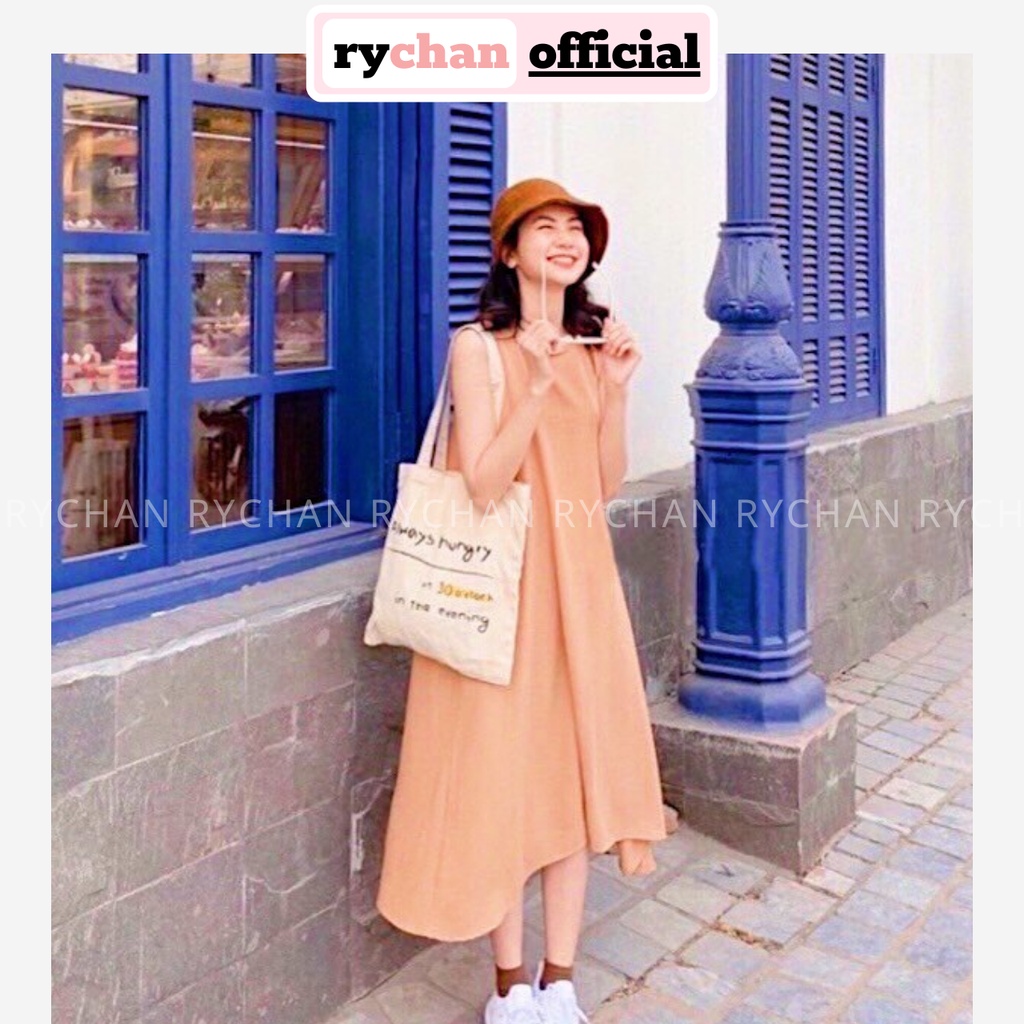 Đầm Suông Nude Dáng Mullet Form Rộng Thoải Mái - DS022