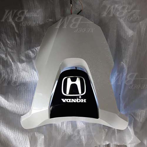 mặt nạ xe SH độ LED logo HONDA màu trắng