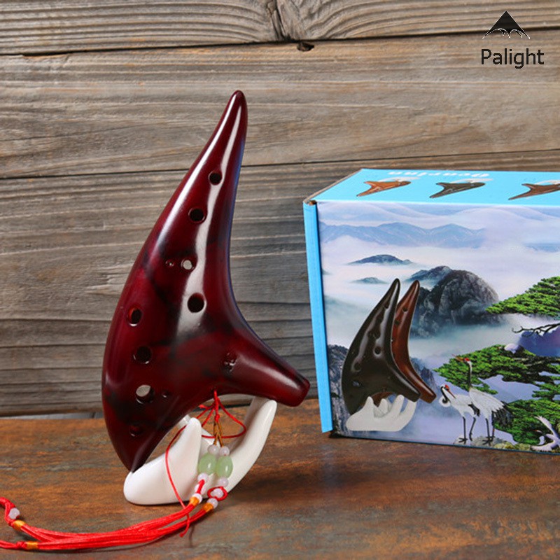 Nhạc cụ sáo Ocarina 12 lỗ màu khói phong cách dưới biển dành cho người yêu âm nhạc/người mới tập