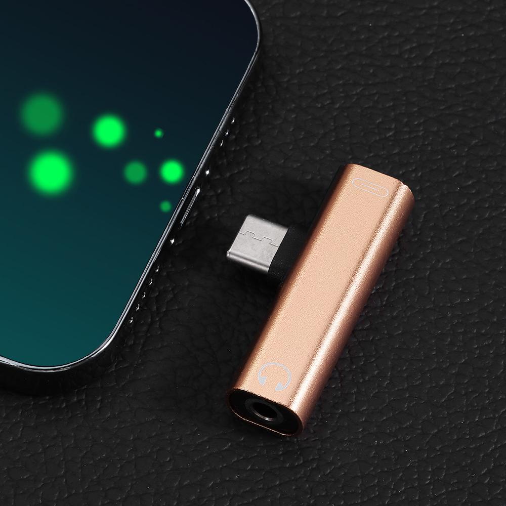 JONYE Đầu Chuyển Đổi Type C 2 Trong 1 Sang Cổng 3.5mm Cho Android