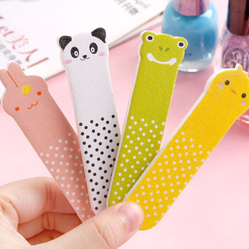 [Hàng mới về] Set 10 thanh dũa móng tay họa tiết động vật đa dạng đáng yêu