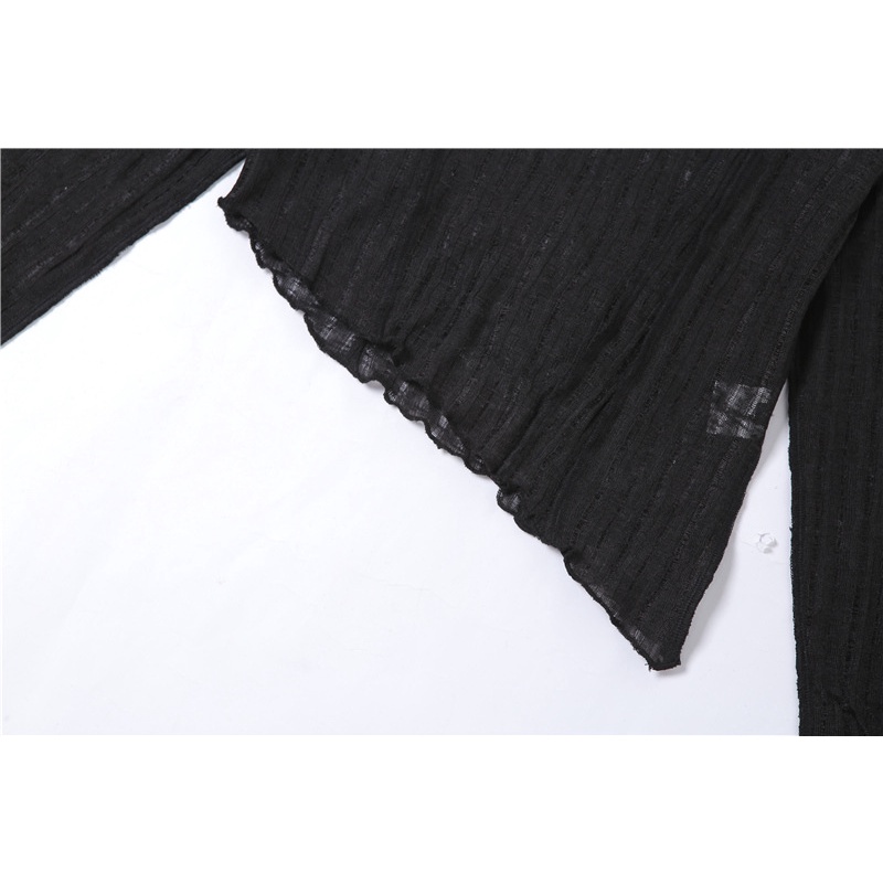 DUNEA Áo thun tay dài dáng rộng thiết kế độc đáo thời trang cho nữ