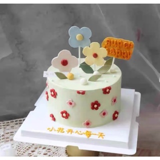 Set 4 Hoa Xốp Trang Trí Bánh