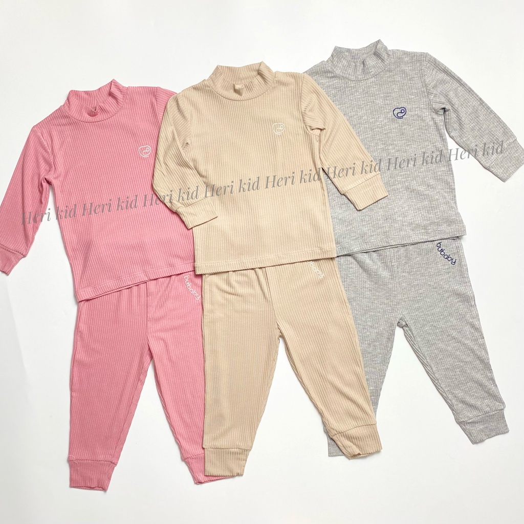 Bộ dài tay MODAL cao cổ Bu baby cho bé từ 6 month - 4 years