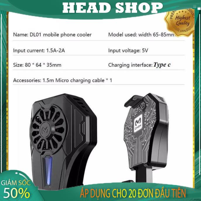 Quạt tản nhiệt gaming cho điện thoại, tản nhiệt sò lạnh siêu mát DL01 (Gía sỉ )