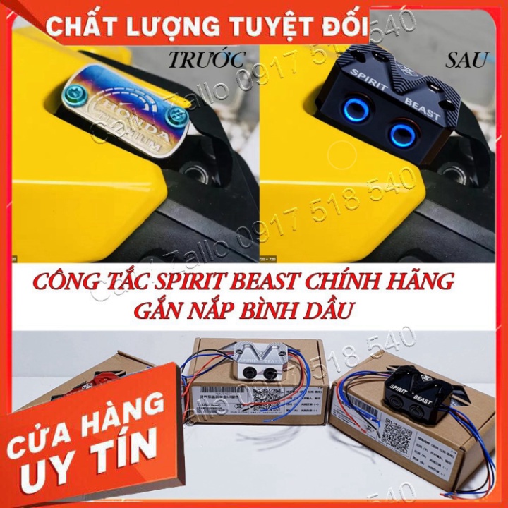 ✅ Công Tắc Spirit Beast Gắn Nắp Bình Dầu Có Đèn ( Hàng Chính Hãng ) ✅ Sản Phẩm Chuẩn Như Hình