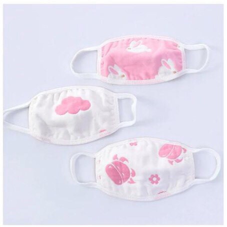 Khẩu trang xô 6 lớp cho bé ngăn khói, bụi, đồ dùng cho bé