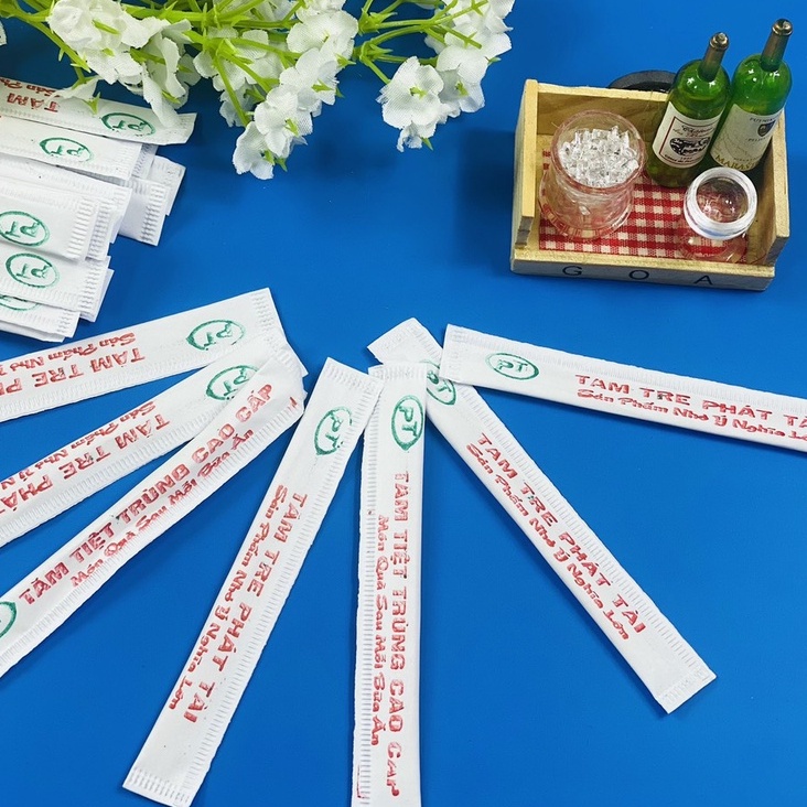 Set 30 Tăm tre túi giấy tiệt trùng bỏ túi tiện dụng ❖1 BỊCH TĂM TRE TÚI GIẤY❖