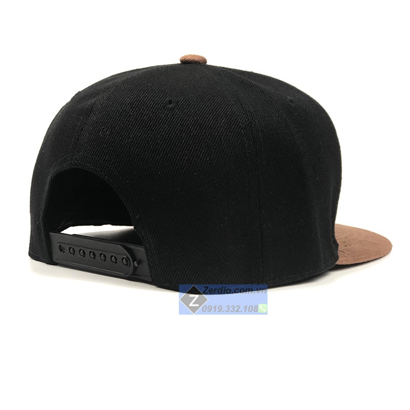 Nón Snapback hiphop đen thêu họa tiết nổi cao cấp cho cả nam và nữ