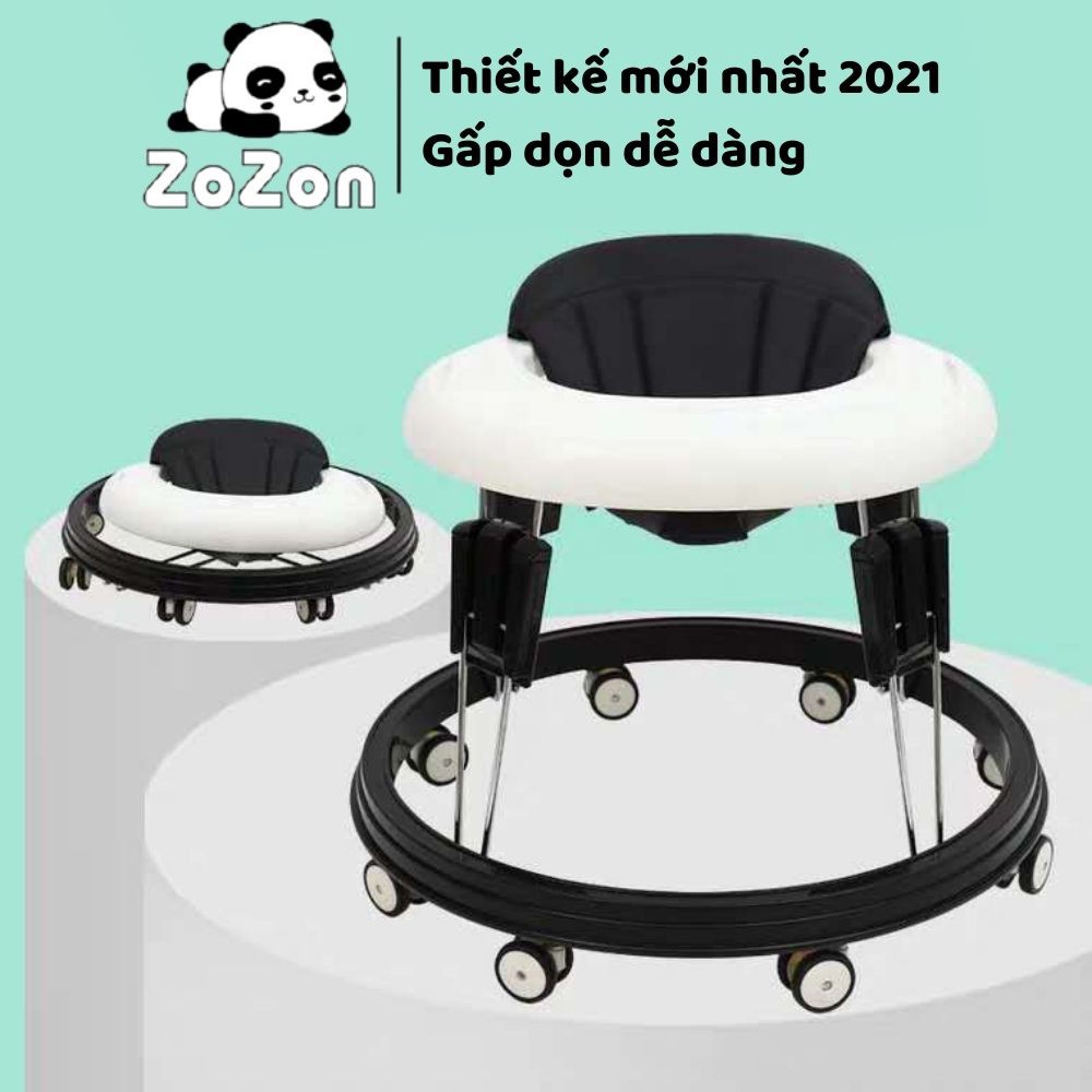 Xe Tập Đi Cao Cấp New York Baby Katoji Nhật Bản Xe Tròn Tập Đi Cho Bé Ngăn Chân Đi Vòng Kiềng Chữ O Chống Lật Cho Bé
