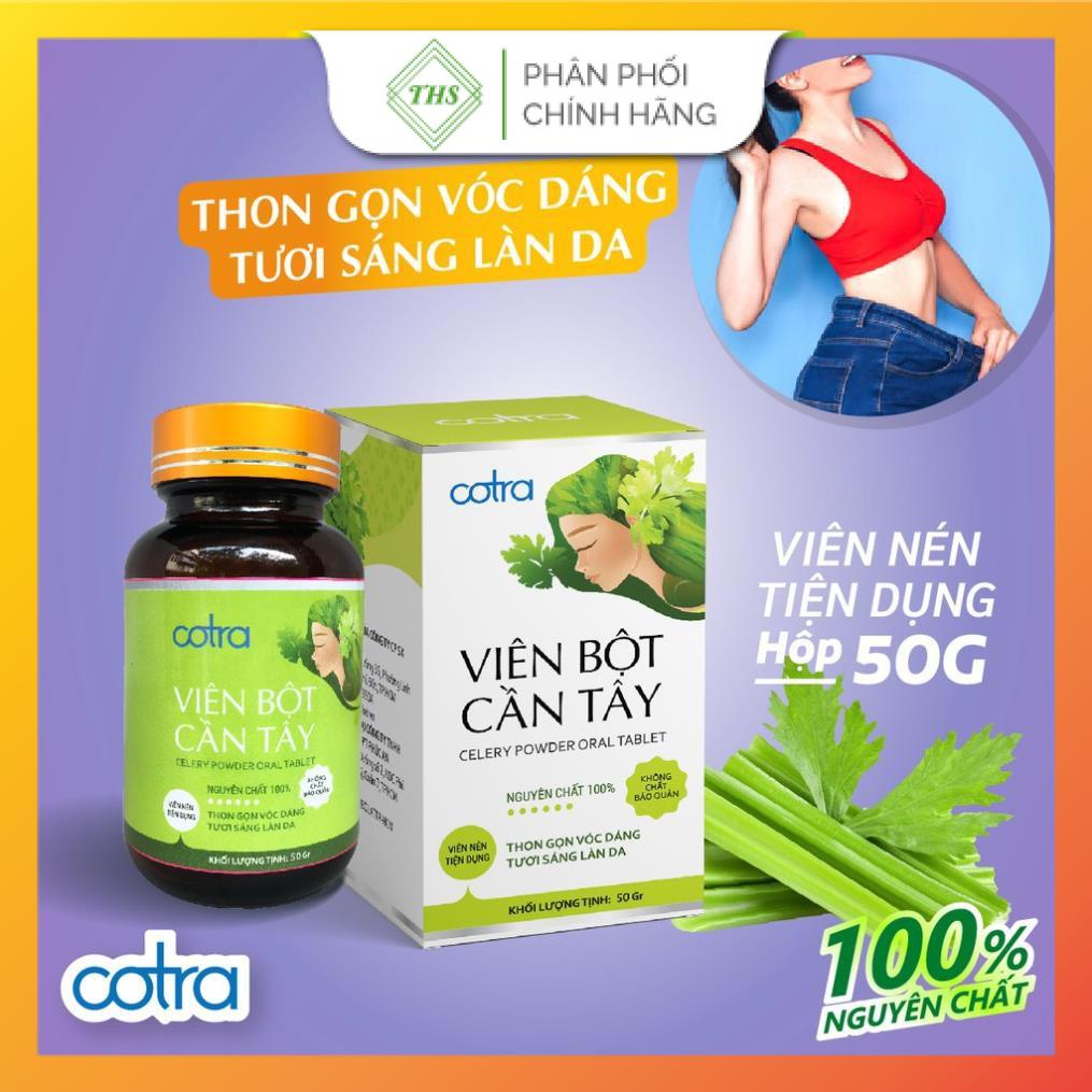 VIÊN BỘT CẦN TÂY MẬT ONG SẤY LẠNH NGUYÊN CHẤT (Hộp 50g, 80g) giúp giảm cân, trắng da, tái tạo da, detox cơ thể