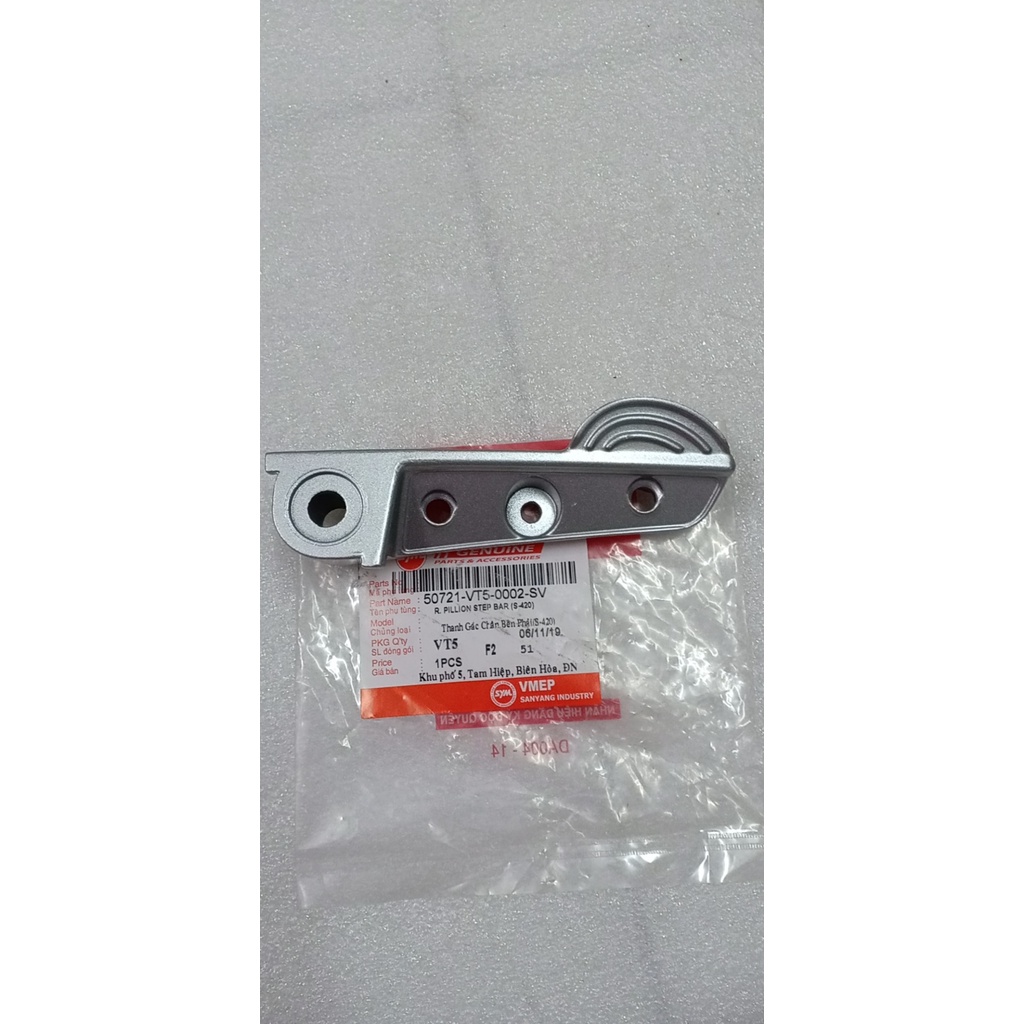 Gác chân/ Cụm gác chân xe Elizabeth mã VT5