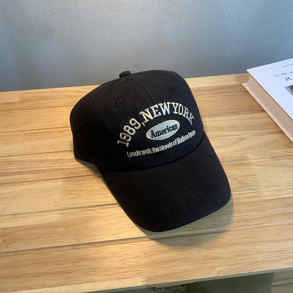 Mũ Lưỡi Trai Mềm Thêu Chữ Phong Cách Hàn Quốc