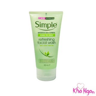  Sữa rửa mặt simple kind to skin refreshing facial wash gel