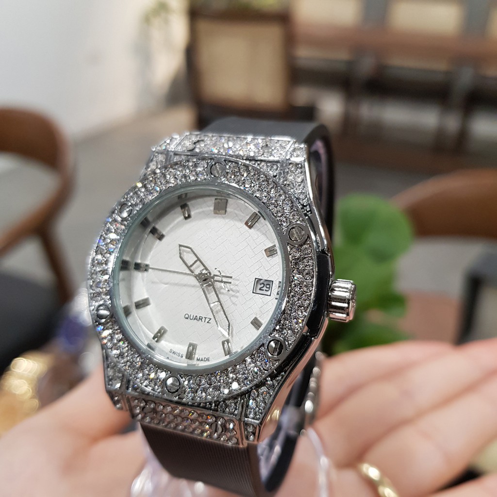 Xả Kho [ Xả Kho] FREE SHIP 99K ĐỒNG HỒ HUBLOT NỮ DÂY CAO SU HƯƠNG THƠM VANI ĐỘC ĐÁO