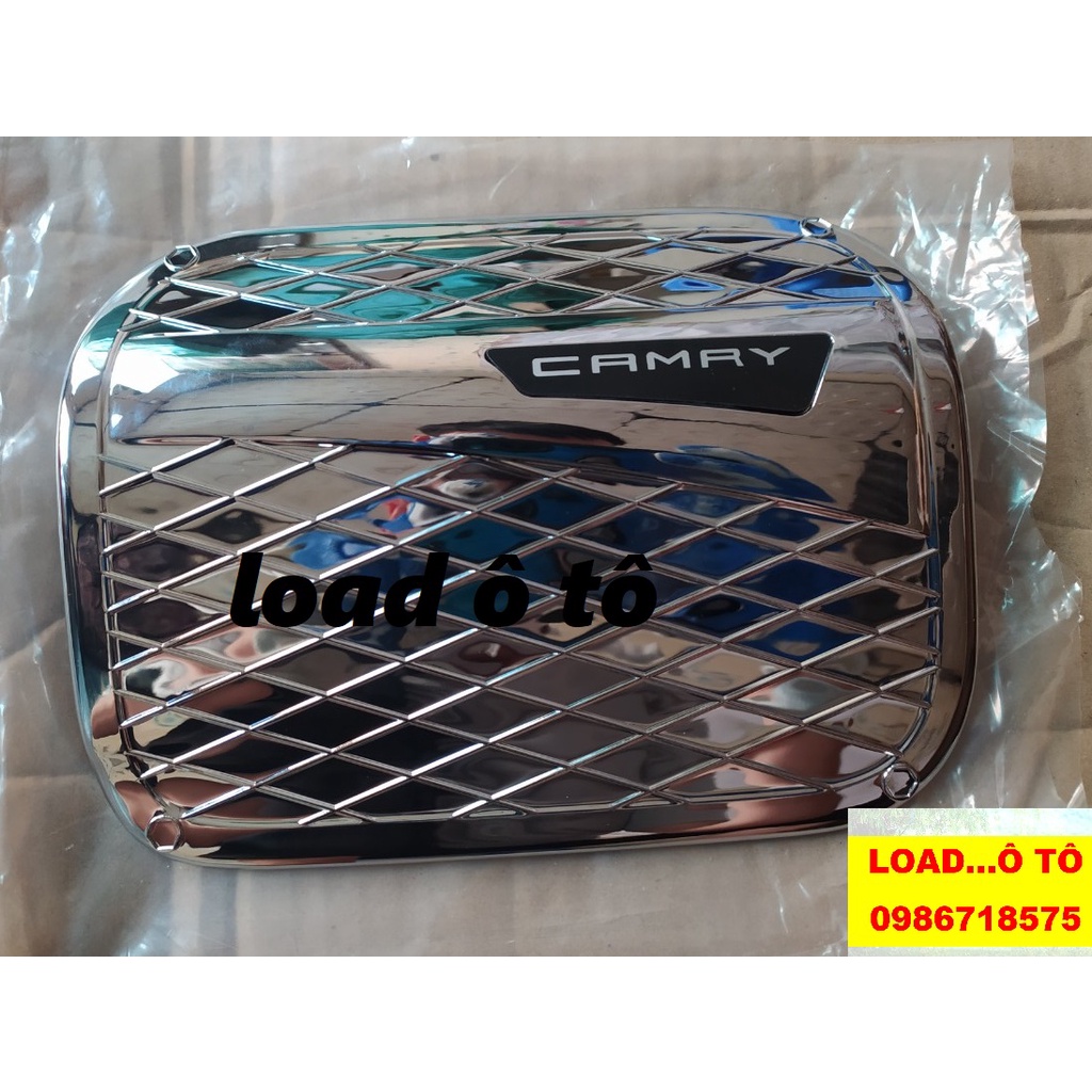 Ốp Nắp Bình Xăng Xe Toyota Camry 2022-2019 Mạ Crom Sáng Bóng Cao Cấp