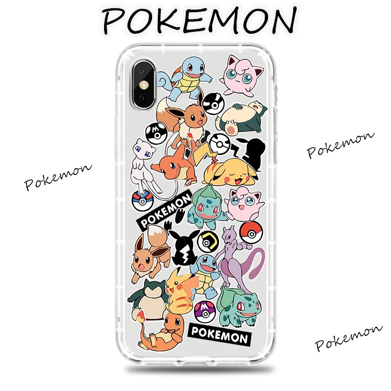Ốp Điện Thoại Dẻo Hình Pokemon Cho iPhone 14 13 12 11Promax 14Plus mini X XS XR XSMAX 6 6s 6plus / 6splus 7 8 SE2020 7plus / 8Plus
