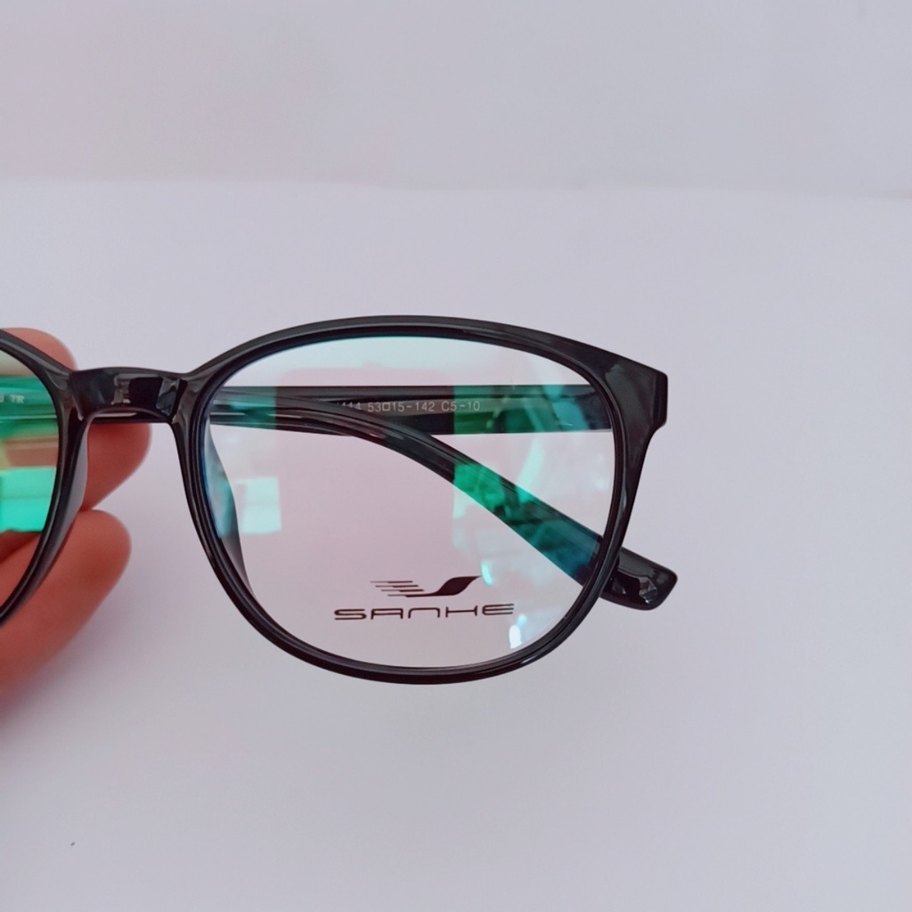 Gọng kính cận mặt tròn thời trang thanh lịch chất liệu nhựa TR90 có khả năng uốn dẻo mẫu G005