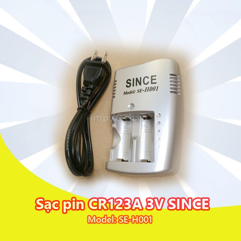 Pin, Sạc pin CR123A UltraFire 3V 1000mah rechargeble ( CR123 16340 ) cho máy ảnh film, máy Instax máy đo khoảng cách