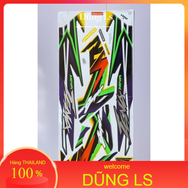 Tem dán xe, Tem Nova Tena 2002 Thailand, Phụ Tùng Nova