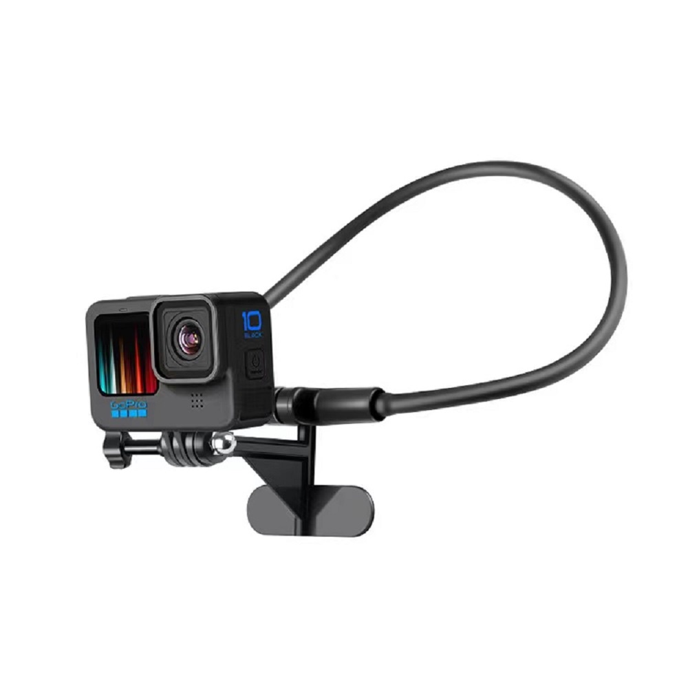 Giá đỡ điện thoại camera LAMMCOU gắn cổ thích hợp cho GoPro Hero 10 9 8 7 6 5 đen