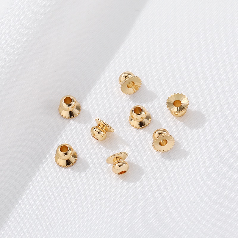 Bộ 10 Hạt Đồng 14K Nhiều Màu Sắc Dùng Làm Trang Sức diy