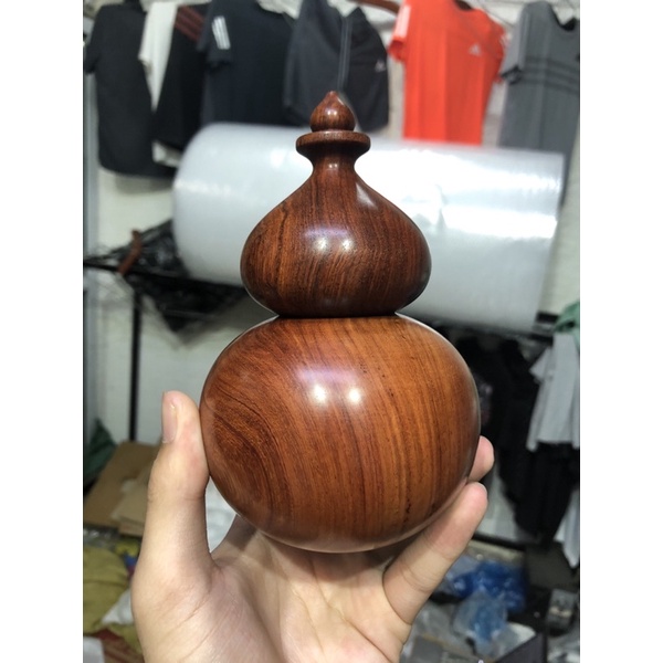 Lọ tăm hương ta loại lớn 15x9 cm dáng hồ lô