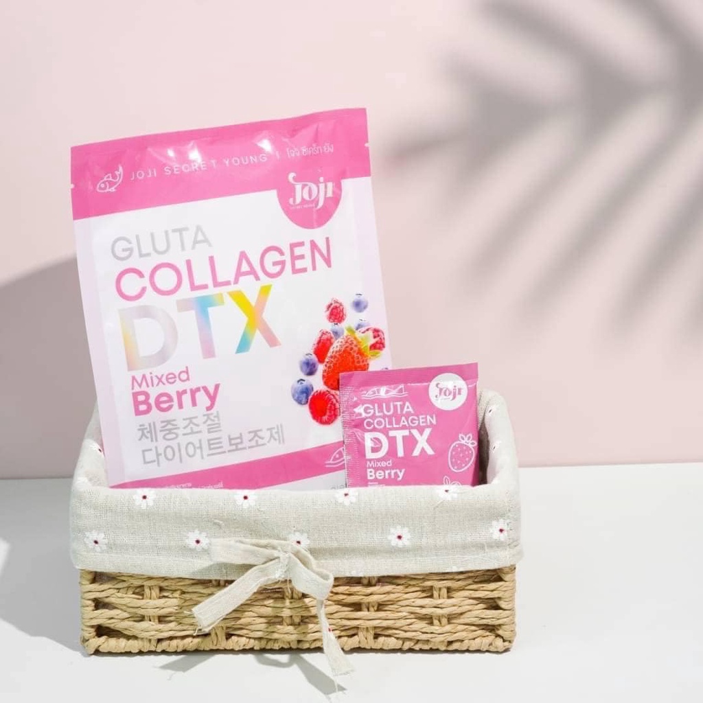 Detox giảm cân khử mỡ đẹp da trái cây GoJI Secret Young Gluta Collagen DTX Mixed Berry Thái Lan
