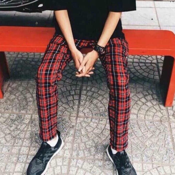 Quần Caro Ống Rộng Ulzzang Unisex